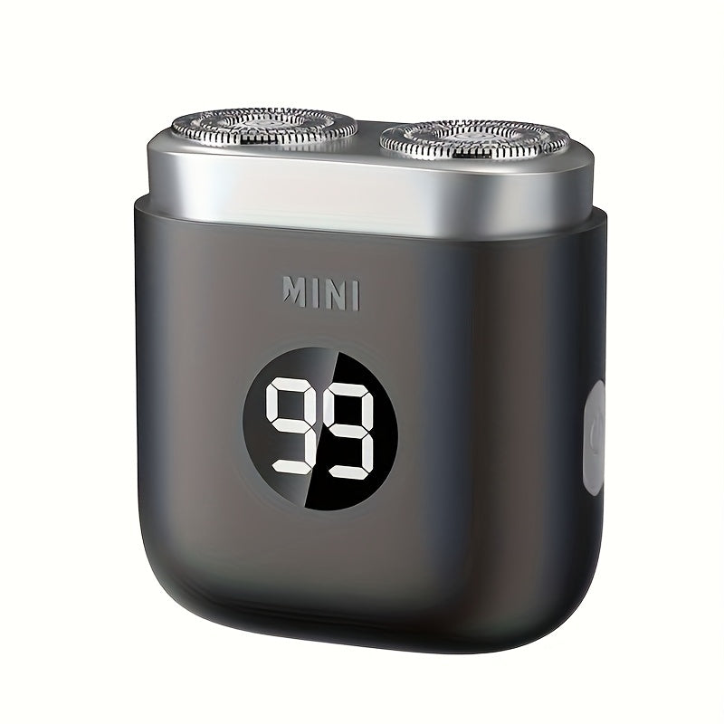 Mini Shaver Electric Portable Rechargeable Razor Travel Mini Dual-Head Electric Shaver